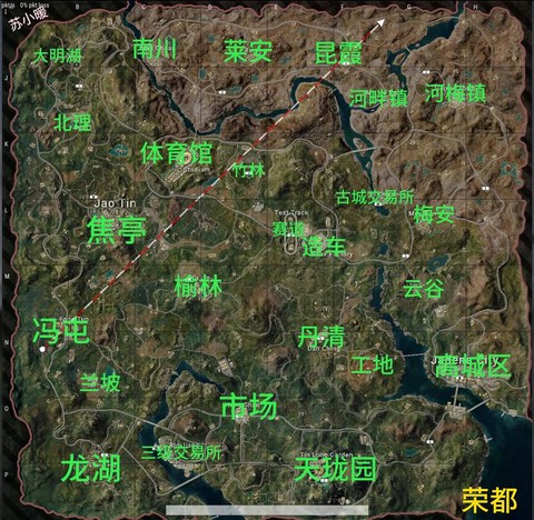 绝地求生怎么选地图