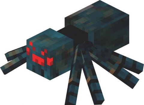 我的世界蜘蛛怎么画